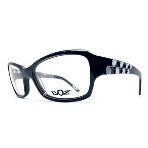 BOZ NICOLE 0000 BLACK AUTHENTIC EYEGLASSES FRAME RX 55-16 FRANCE